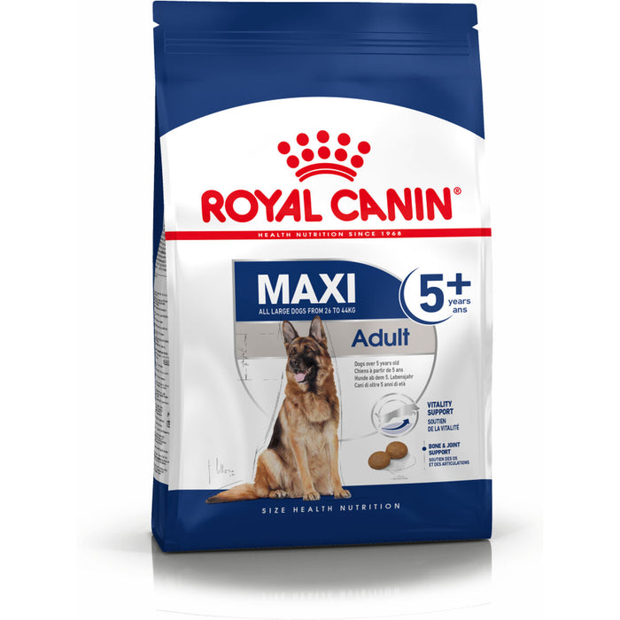 mangime Royal Canin Maxi Adult 5+ Adulto Pollo Riso Uccelli 15 kg