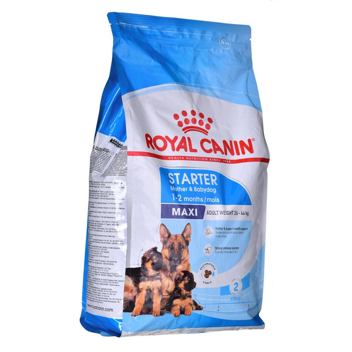 mangime Royal Canin Maxi Starter Mother & Babydo Uccelli 4 Kg