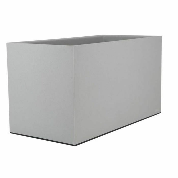 Vaso Riviera Rettangolare Granito Grigio 80 x 40 cm