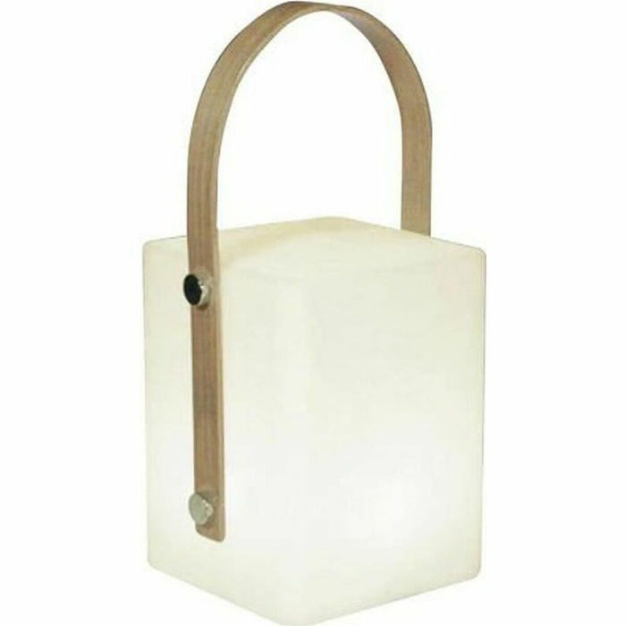 Lampada da tavolo Lumisky Tiky 10 x 10 x 25 cm Bianco Marrone Bambù Plastica