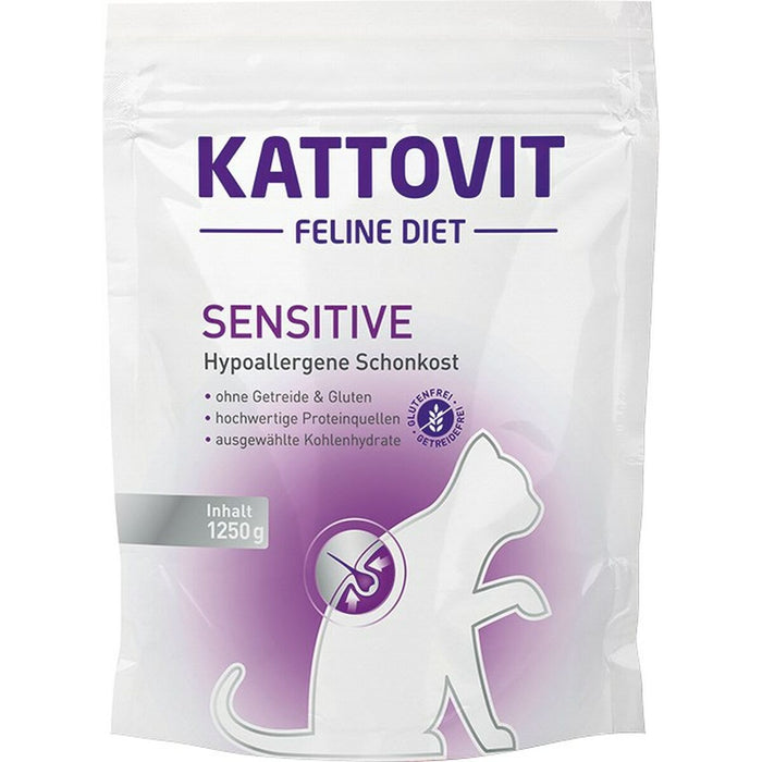 Cibo per gatti Kattovit Sensitive Salmone Uccelli 1,25 kg