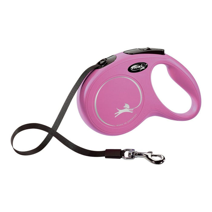 Guinzaglio per Cani Flexi NEW CLASSIC 5m Rosa Taglia S