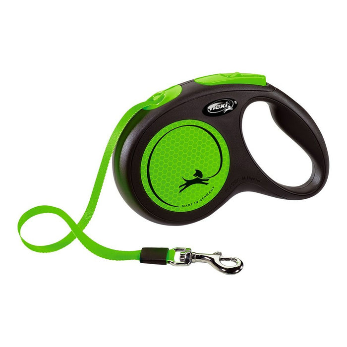 Guinzaglio per Cani Flexi NEW NEON 5 m Taglia M Verde