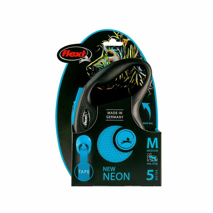 Guinzaglio per Cani Flexi New Azzurro Nero/Blu S (5 m)