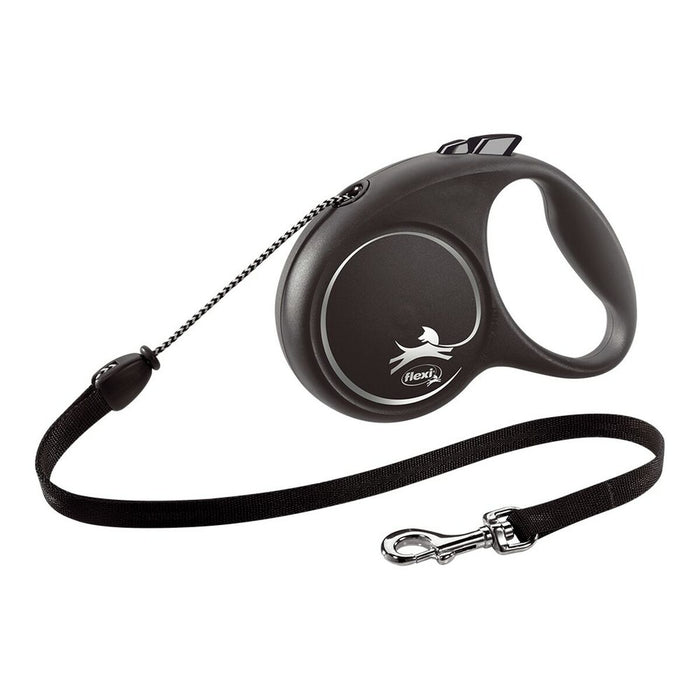 Guinzaglio per Cani Flexi BLACK DESIGN 5 m Taglia M Silver