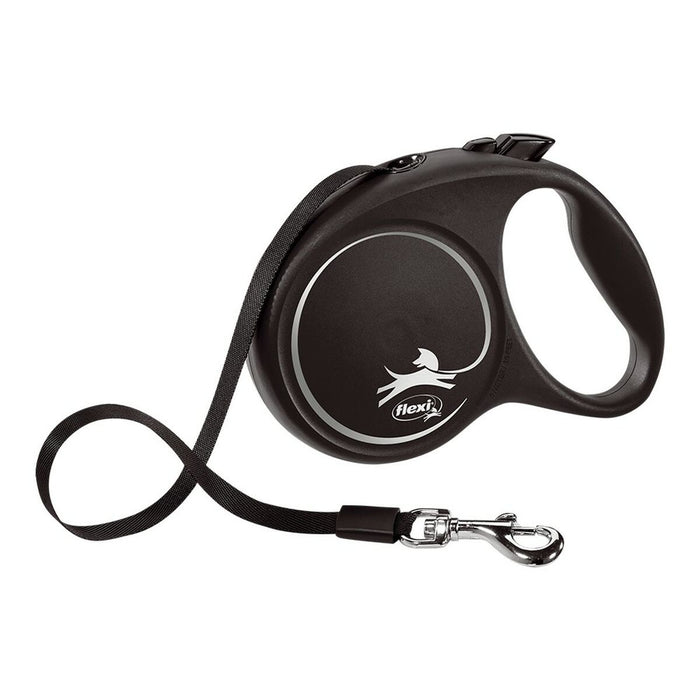 Guinzaglio per Cani Flexi BLACK DESIGN 5 m Taglia M Silver