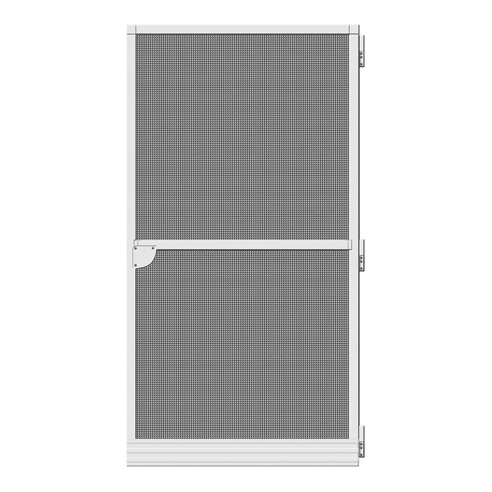 Zanzariera Schellenberg Con porta Fibra di Vetro Alluminio Bianco (100 x 210 cm)