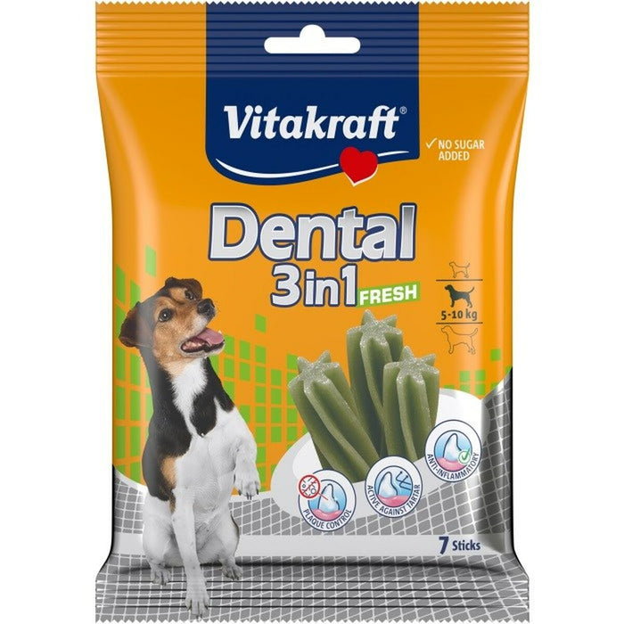 Snack per Cani Vitakraft Dental Fresh 3in1 S 120 g