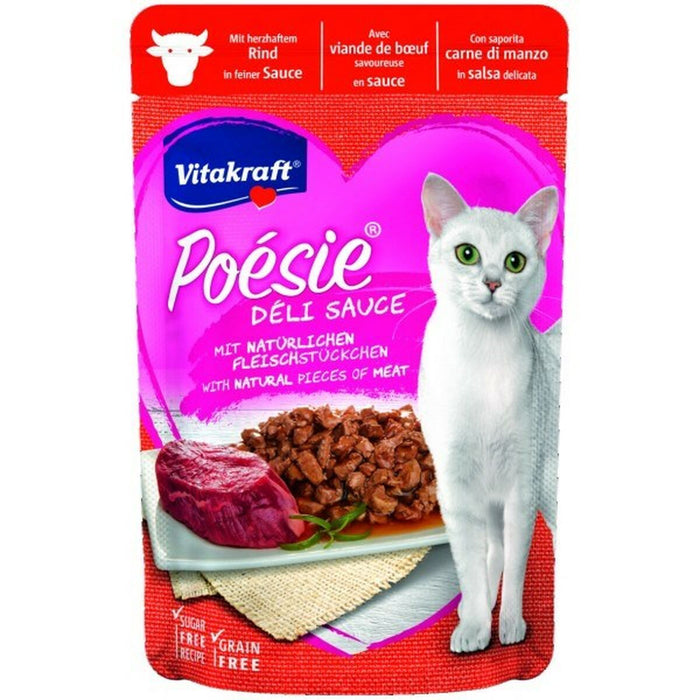 Cibo per gatti Vitakraft POESIE DELICE Carne di manzo e vitello 85 g