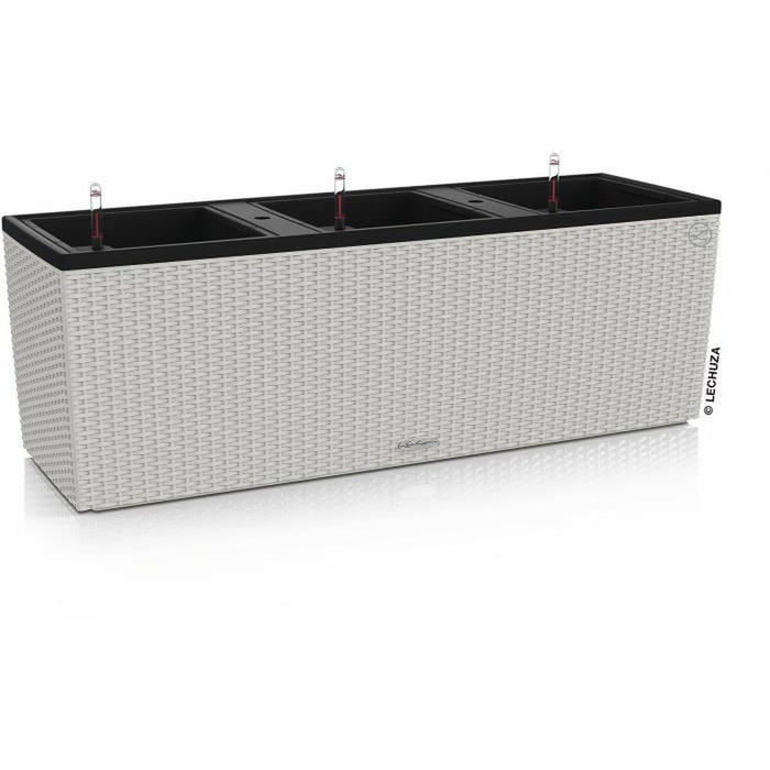 Vaso Autoirrigante Lechuza Grigio chiaro 100 x 32,5 x 34,5 cm Rettangolare