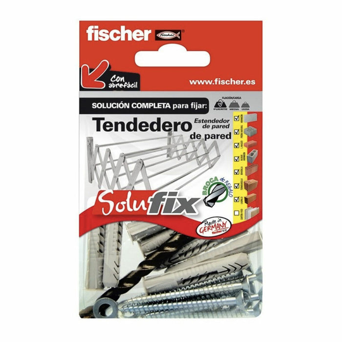 Kit di fissaggio Fischer Solufix 502681 Stendibiancheria 13 Pezzi