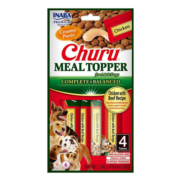 Snack per Cani Inaba Churu Meal Topper Chicken with beef Pollo