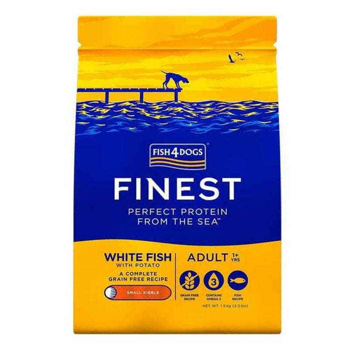 mangime FISH4DOGS Finest Ocean White Fish 1,5 Kg