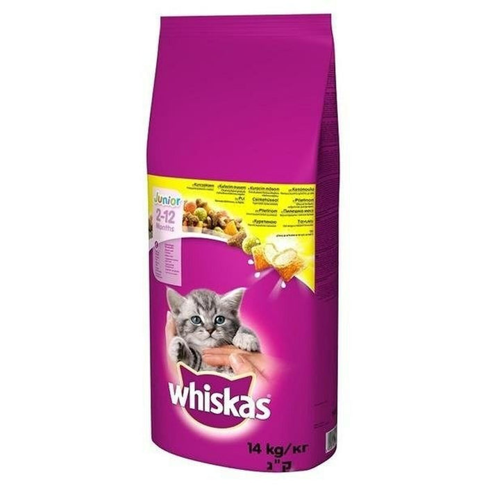 Cibo per gatti Whiskas Junior Pollo 14 Kg