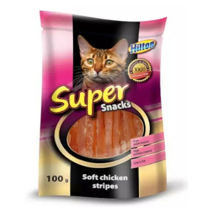 Spuntino per Cat Hilton Soft chicken stripes Pollo 100 g