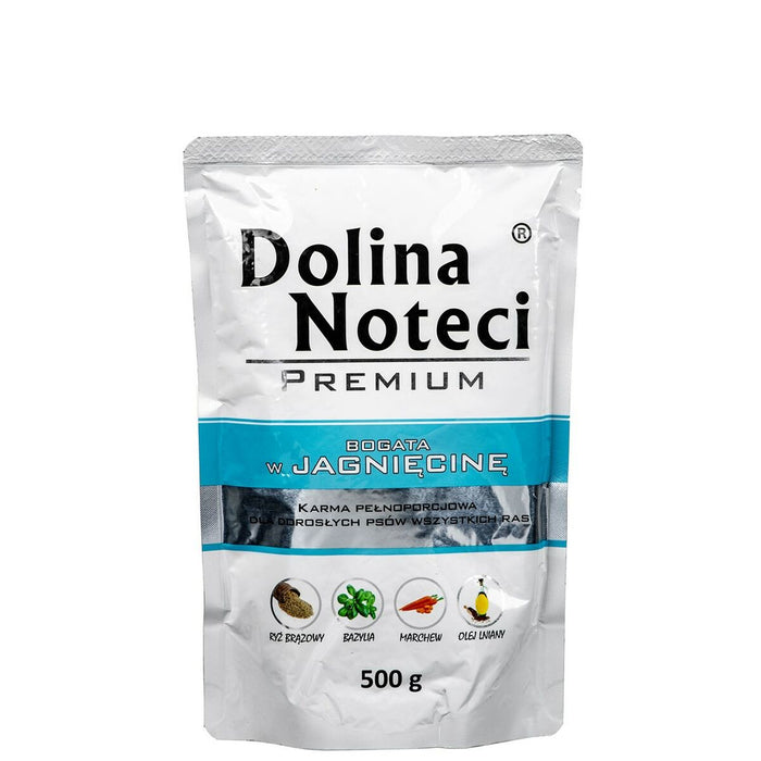 Cibo umido Dolina Noteci Premium Agnello 500 L 500 g