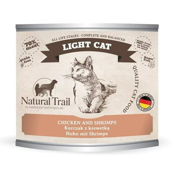 Cibo per gatti NATURAL TRAIL Light Cat Chicken Pollo 200 g