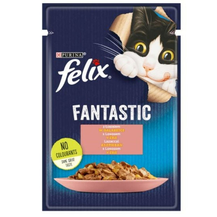 Cibo per gatti Purina Fantastic Salmone 85 g