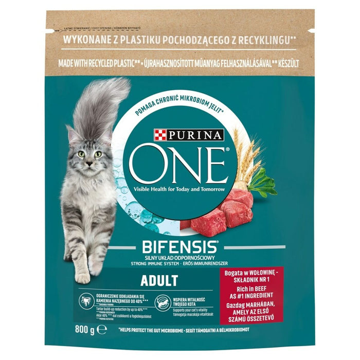 Cibo per gatti Purina One Bifensis Adult Adulto Carne di vitello 800 g