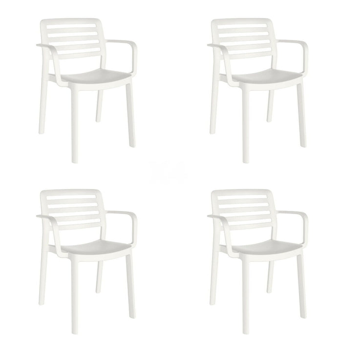 Sedia da giardino Garbar Wind Bianco polipropilene 58 x 78 x 54 cm 58 x 54 x 78 cm 4 Unità (4 Pezzi)