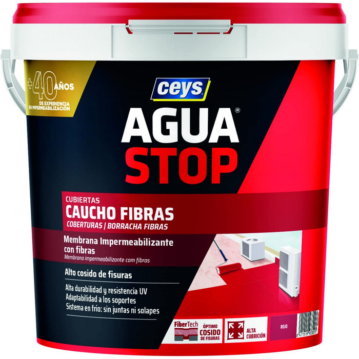 Impermeabilizzazione Ceys Aguastop Rosso Caucciù 5 kg