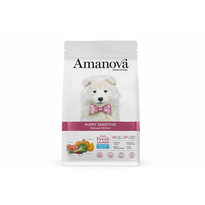 mangime Amanova GF Puppy Sensitive Salmon Deluxe Salmone 2 Kg