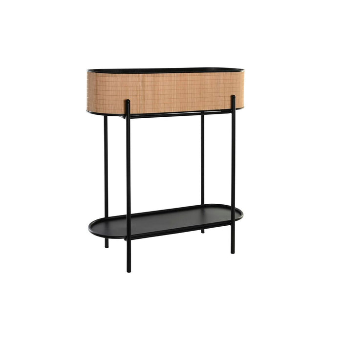 Vaso DKD Home Decor Naturale Nero Metallo Coloniale Bambù (60 x 23.5 x 69 cm)