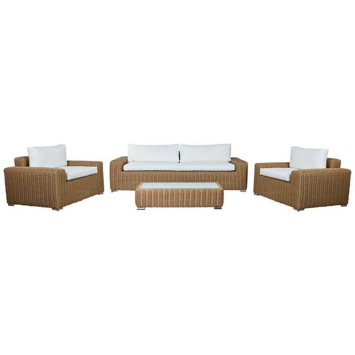 Divano e Tavolo Home ESPRIT Cristallo rattan sintetico 248 x 85 x 80 cm