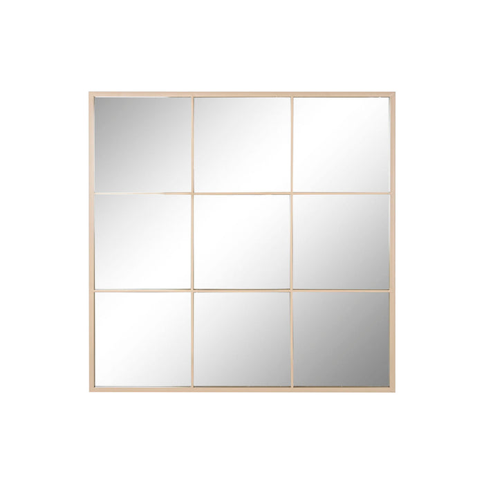 Specchio da parete Home ESPRIT Beige Finestra Scandi 90 x 2 x 90 cm