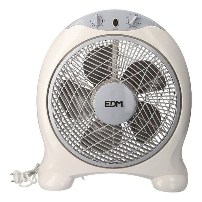 Ventilatore da Tavolo EDM Bianco Grigio 45 W 38,5 x 13 x 46 cm