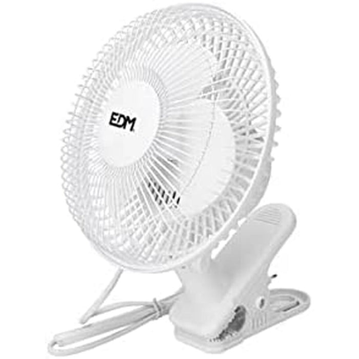 Ventilatore EDM Pinza Bianco 15 W Ø 15 cm