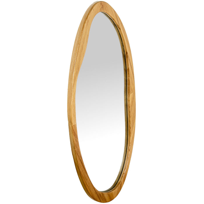 Specchio da parete Alexandra House Living Naturale Legno Astratto 45 x 2,5 x 90 cm