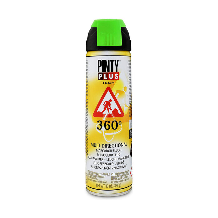 Vernice spray Pintyplus Tech T136 360º Verde 500 ml