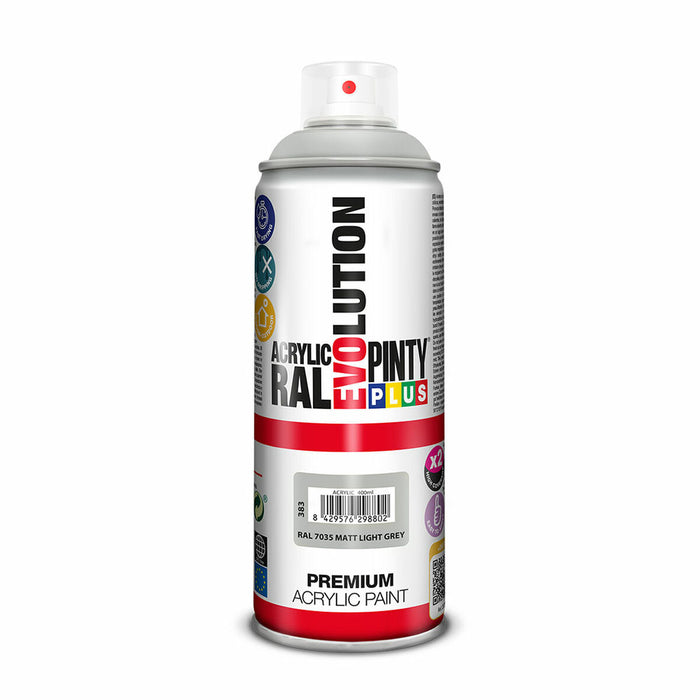 Vernice spray Pintyplus Evolution RAL 7035 Grigio chiaro 400 ml Mat