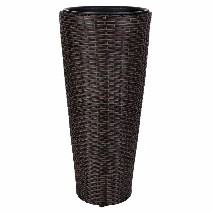 Vaso Alexandra House Living Marrone Ferro Rattan Plastica 28 x 60 x 28 cm