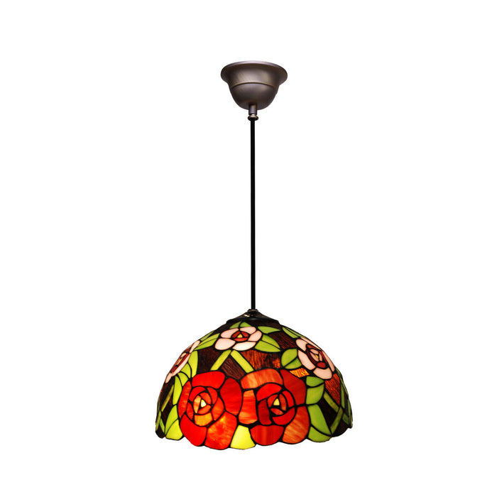 Lampadario Viro Rosso Ferro 60 W 30 x 30 x 30 cm