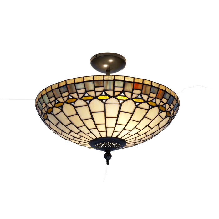 Lampadario Viro Quarz Ambra Ferro 60 W 40 x 45 x 40 cm