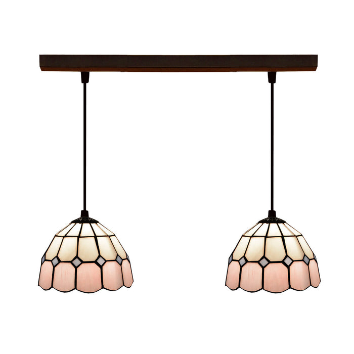 Lampadario Viro Rosa Ferro 60 W 50 x 20 x 20 cm