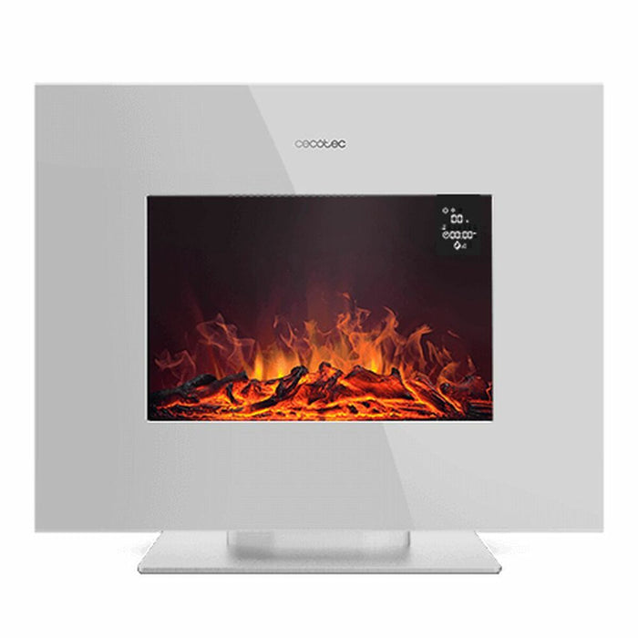 Camino Elettrico Decorativo da Parete Cecotec ReadyWarm 2700 Design Flames Bianco 1000 - 2000 W