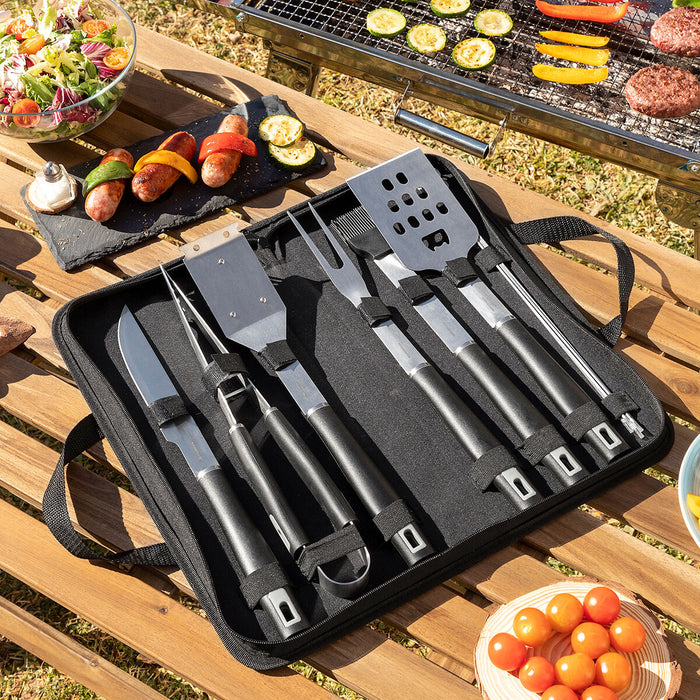 Kit di Utensili per Barbecue con Custodia BBSet InnovaGoods 12 Pezzi