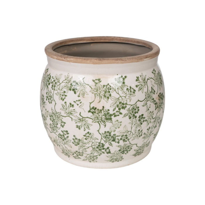 Vaso Romimex Verde Beige Porcellana 20 x 16 x 20 cm