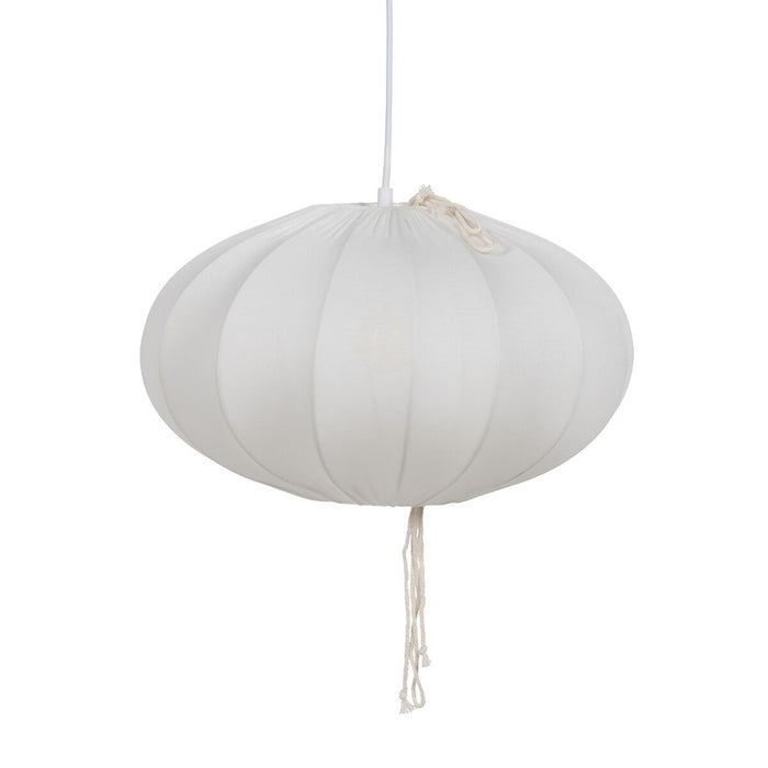 Lampadario Bianco Cotone 220-240 V 40 x 40 x 23,5 cm