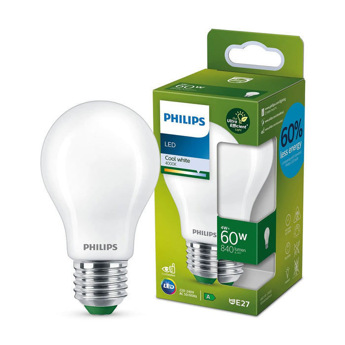 Lampadina LED Philips Ultra Efficient Led Classic 4 W 60 W E27 840 lm Bianco (4000 K)