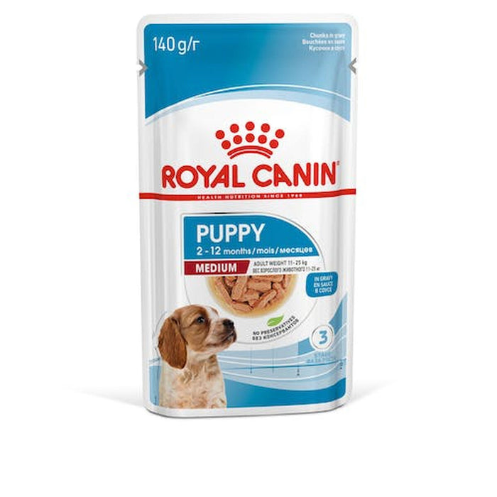 Cibo umido Royal Canin Medium Puppy Pollo 10 x 140 g