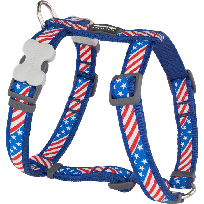 Imbracatura per Cani Red Dingo STYLE US FLAG 45-66 cm 36-59 cm