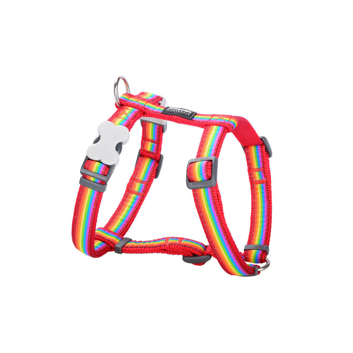 Imbracatura per Cani Red Dingo Rainbow 25-39 cm Multicolore