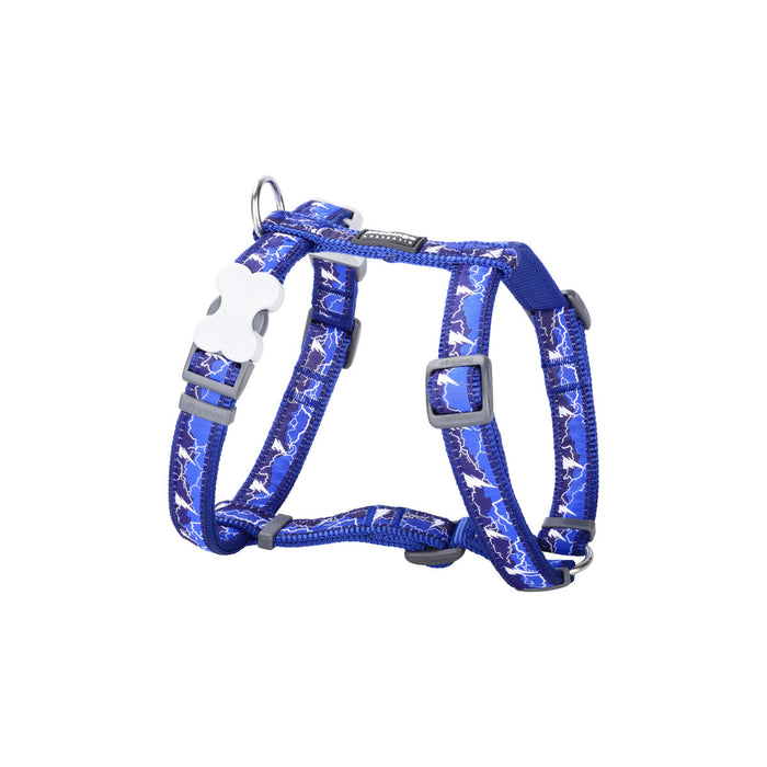 Imbracatura per Cani Red Dingo Lightning 25-39 cm Blu Marino