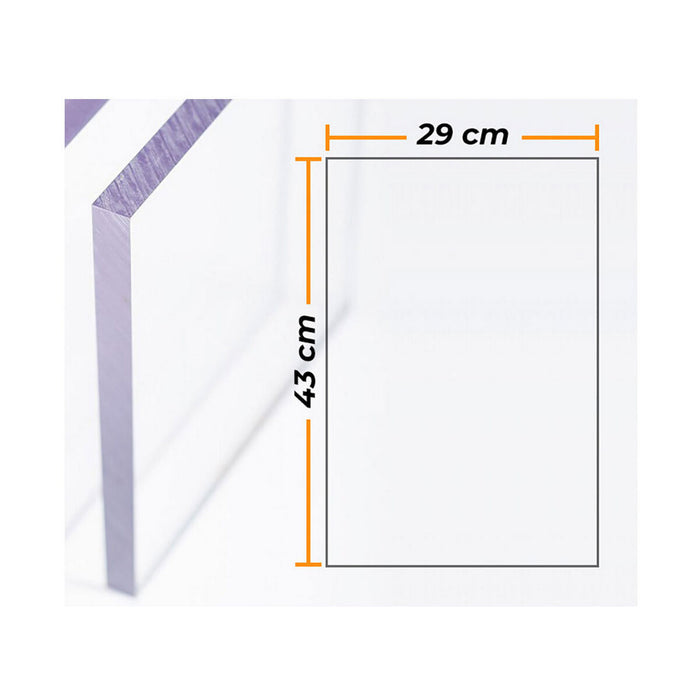 Distintivo Compossar Trasparente Policarbonato 4 mm 29 x 43 cm