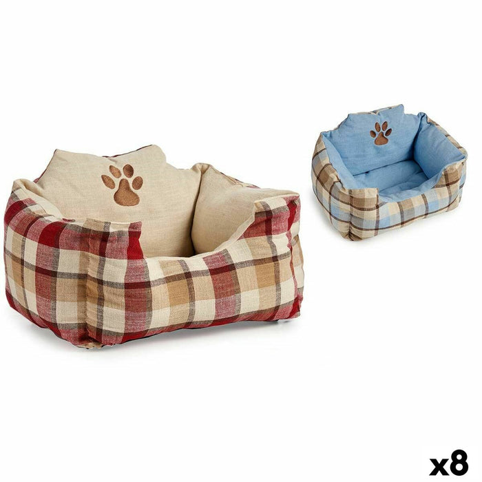 Letto per animali domestici A quadri 40 x 30 x 60 cm (8 Unità)