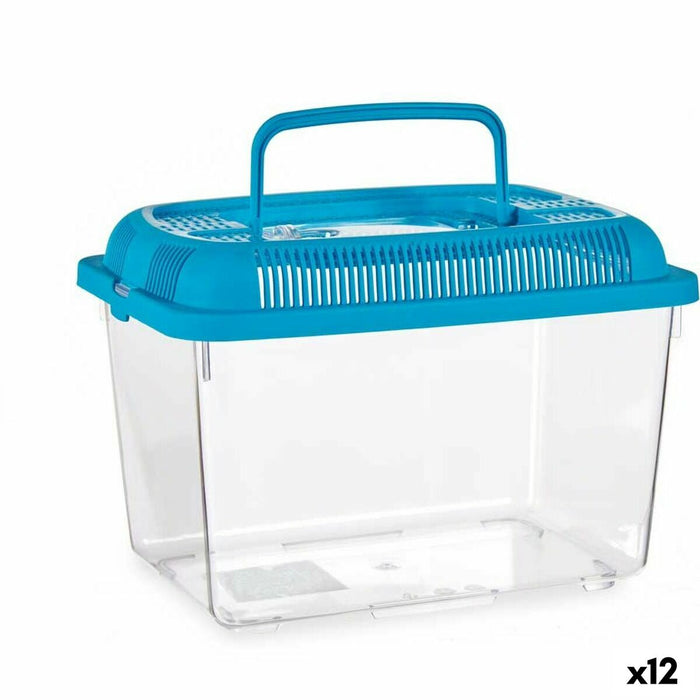 Acquario Con maniglia Medio Azzurro Plastica 3 L 17 x 16 x 24 cm (12 Unità)